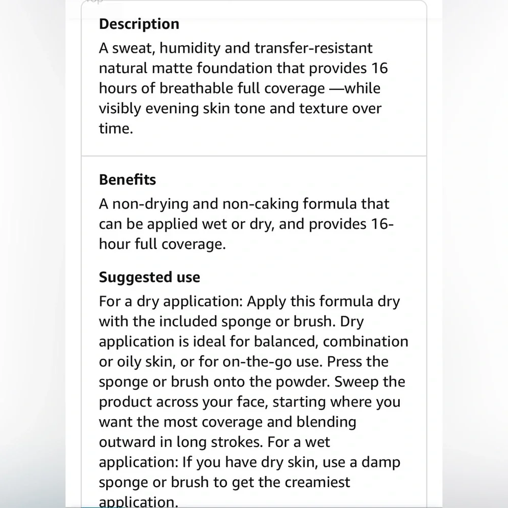 bareMinerals barepro powder